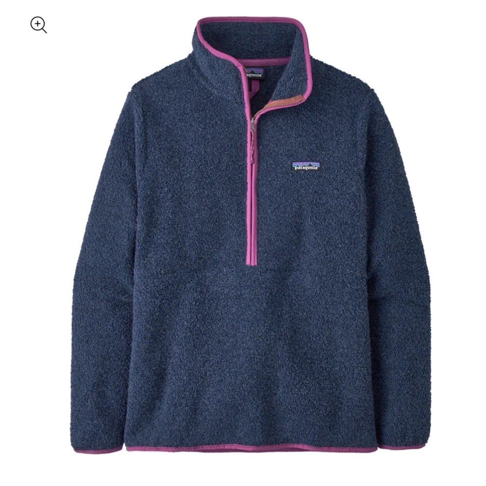 Patagonia XS Women’s Fleece Pullover - Navy and Pink
